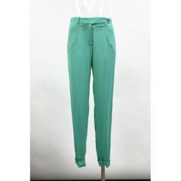 Loro Piana Trousers in Green Silk - Picture 3 of 8